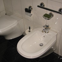 Foto eines Badezimmers