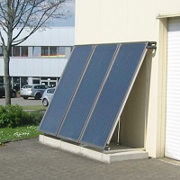 Foto einer Solaranlage